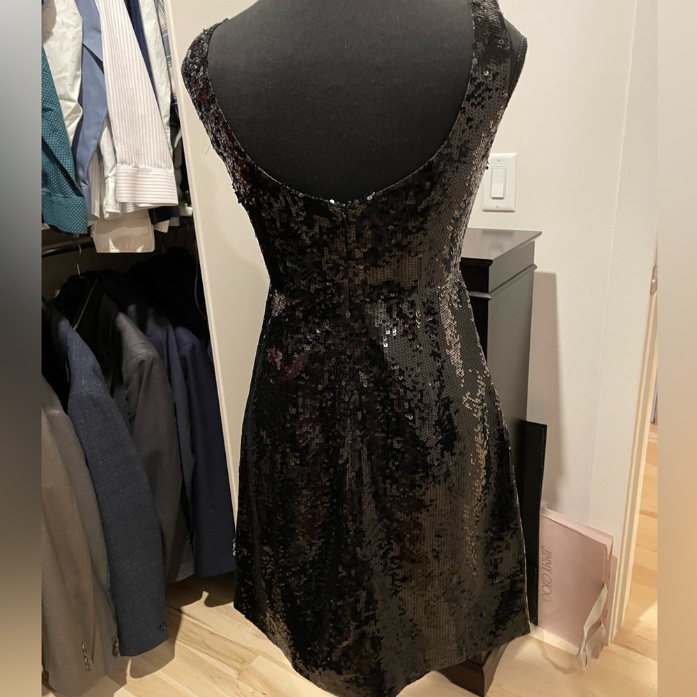 Jacobs Black Sequin Party Dress Sz 1/2 - Picture 2 of 3